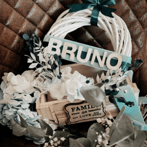 Corona personalizable (madera blanco)