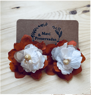 Pendientes Hortensia - Imagen 3